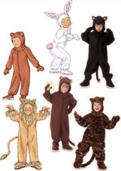 3238 LEOPARD, CAT, MONKEY, BUNNY, BEAR, LION COSTUME PATTERN 2-8